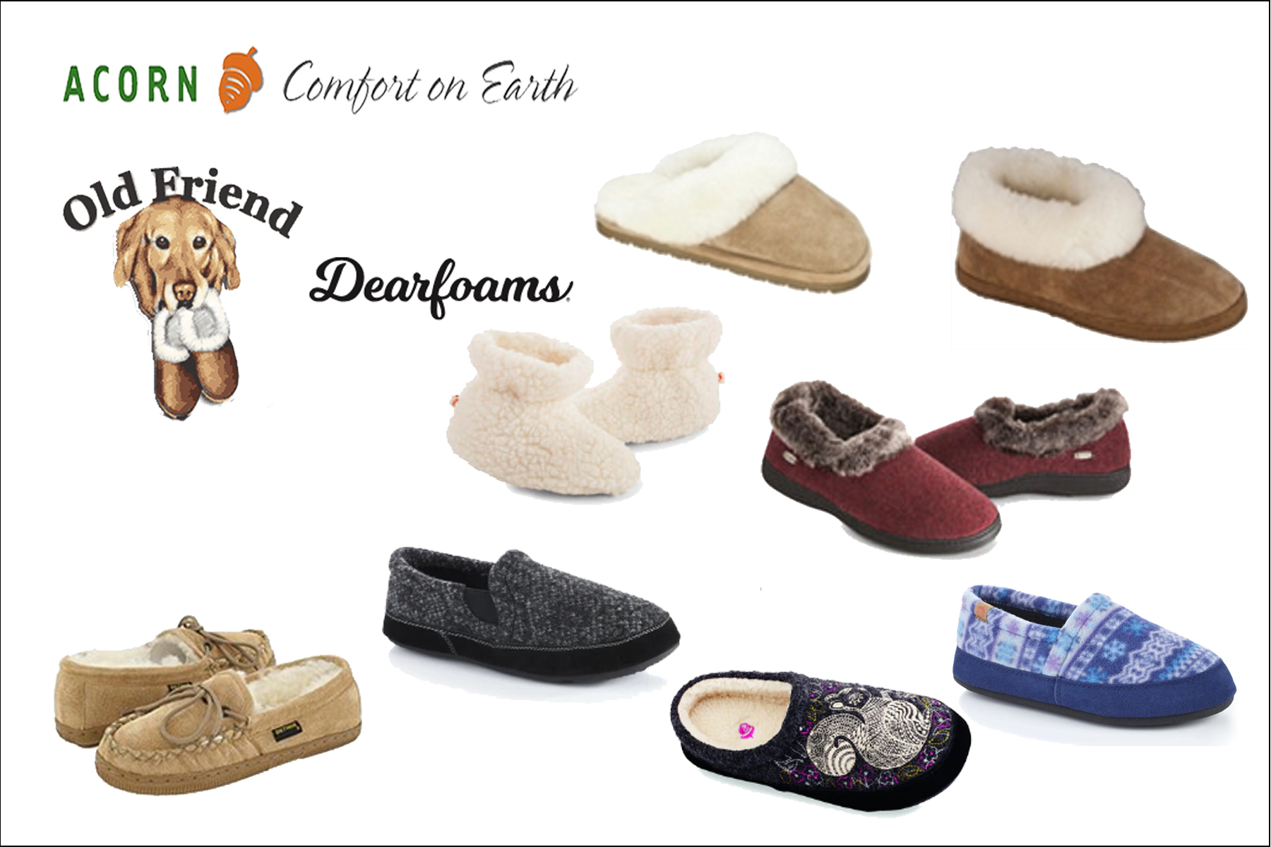 Acorn Old Friend Dearfoams
